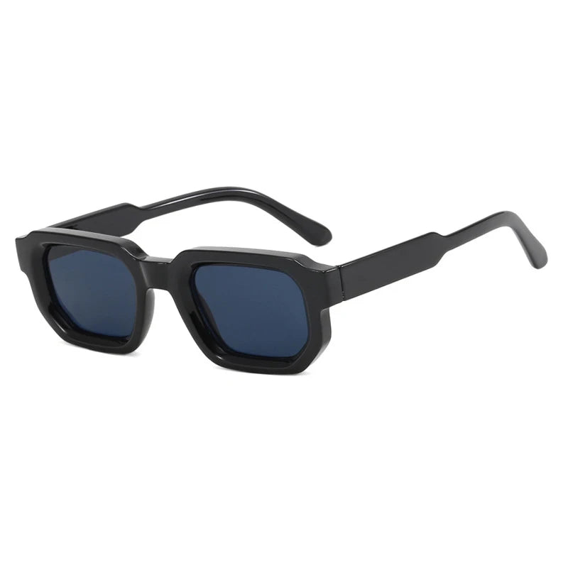 Vintage Rectangle Frame Retro Luxury Brand Design Sunglasses