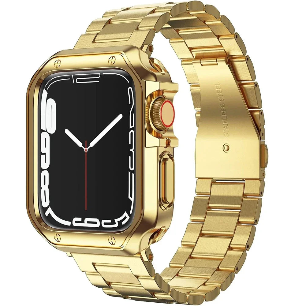 Watch Strap & Watch Case For Apple Watch Metal Band