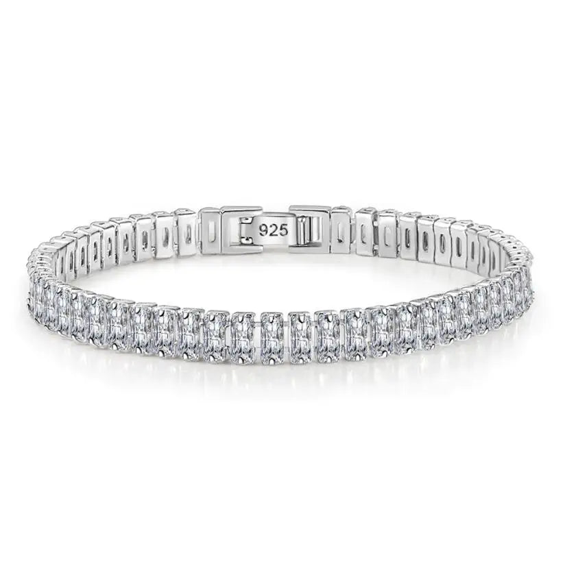 3MM VVS Moissanite Tennis Solid S925 Bracelet