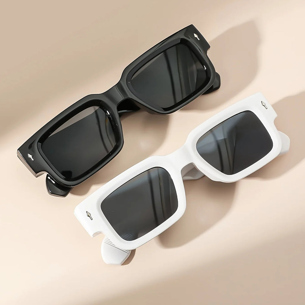 Retro Square Sunglasses Classic Plastic Frame Sunglasses