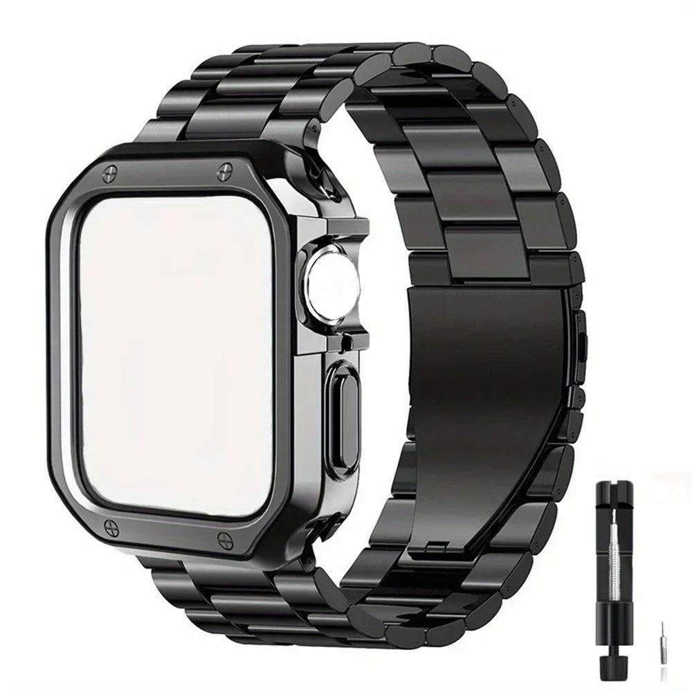 Watch Strap & Watch Case For Apple Watch Metal Band