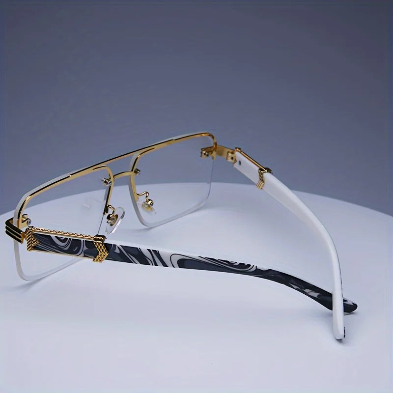 Classic Small Square Rimless Sunglasses Unisex Sunglasses