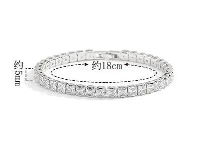 3MM VVS Moissanite Tennis Solid S925 Bracelet