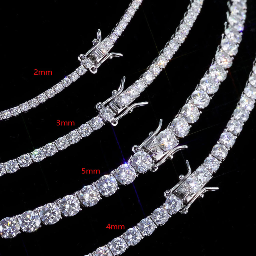 925 VVS Moissanite Star Chain Iced Out Tennis Cross Bracelet Sterling Silver with GRA Certification