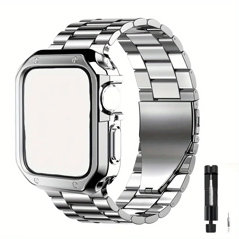 Watch Strap & Watch Case For Apple Watch Metal Band