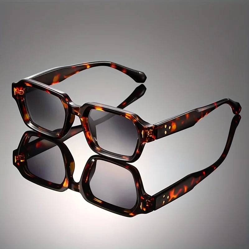 High End Retro Square Frame Sunglasses