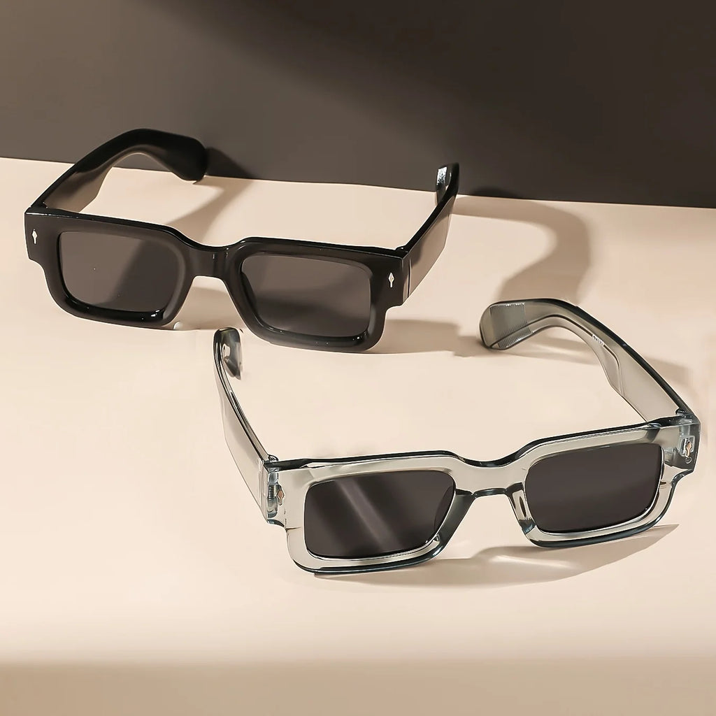 Retro Square Sunglasses Classic Plastic Frame Sunglasses