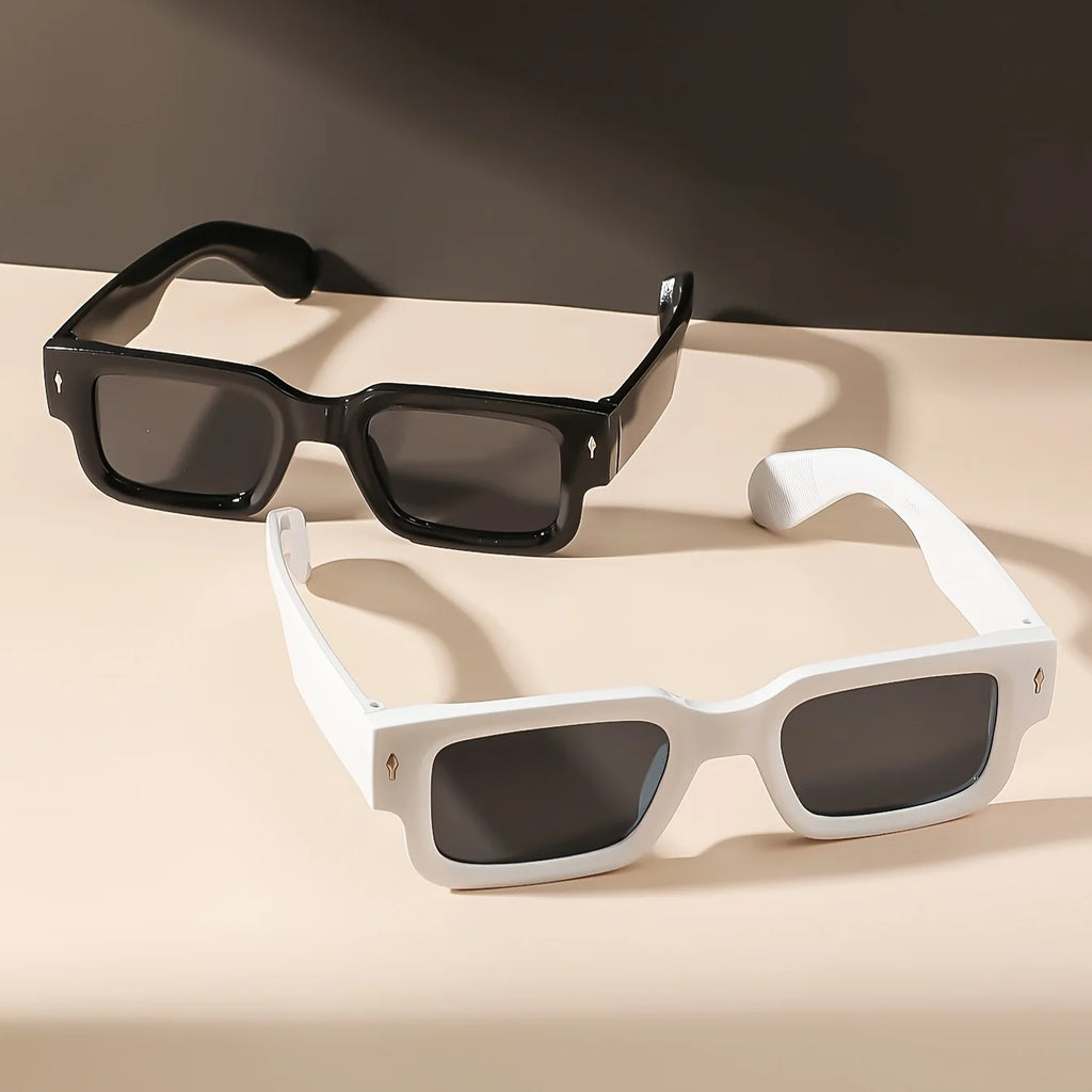 Retro Square Sunglasses Classic Plastic Frame Sunglasses