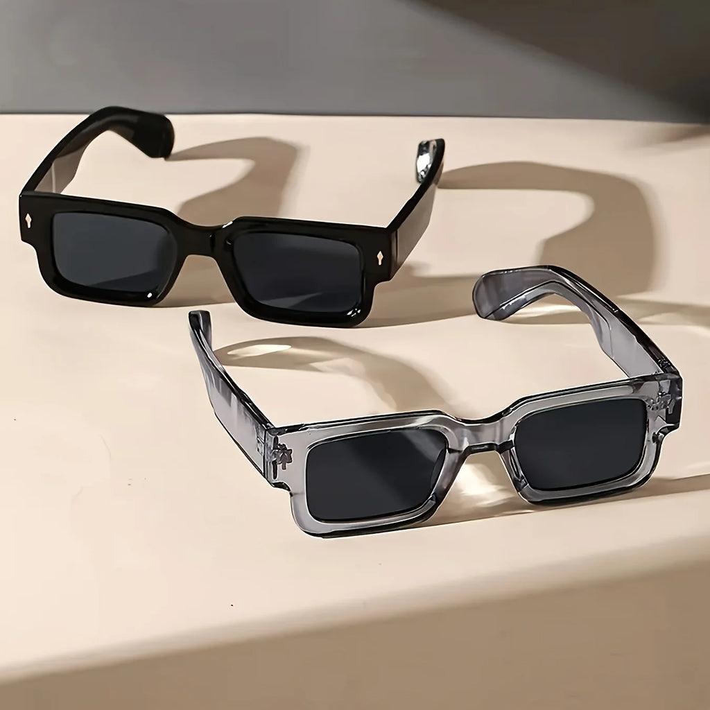Retro Square Sunglasses Classic Plastic Frame Sunglasses