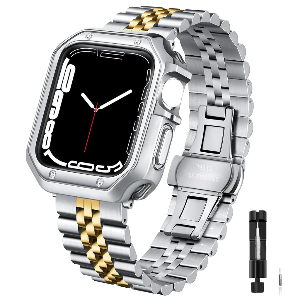 Watch Strap & Watch Case For Apple Watch Metal Band