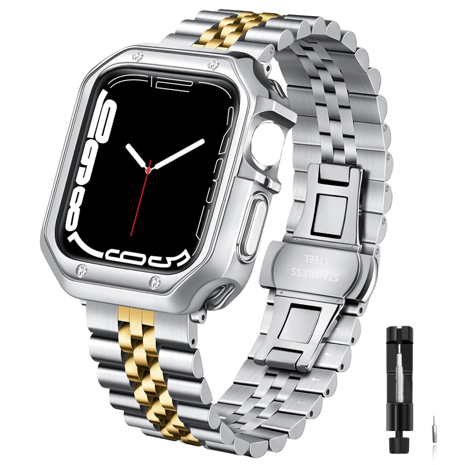 Watch Strap & Watch Case For Apple Watch Metal Band