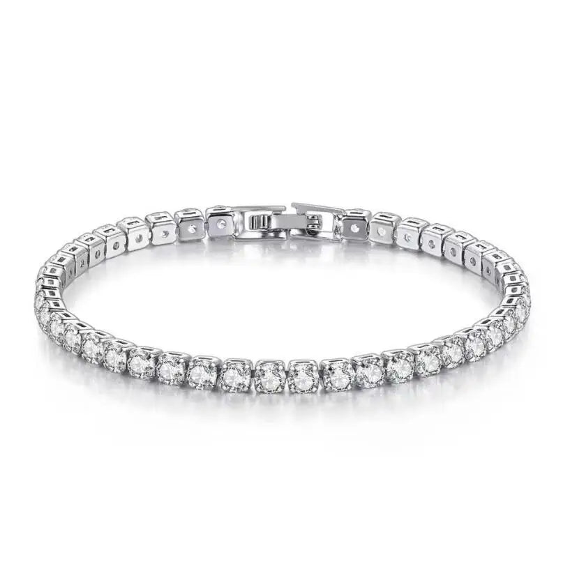 3MM VVS Moissanite Tennis Solid S925 Bracelet