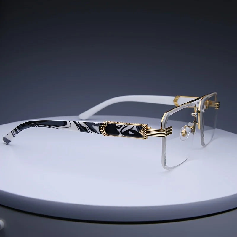 Classic Small Square Rimless Sunglasses Unisex Sunglasses