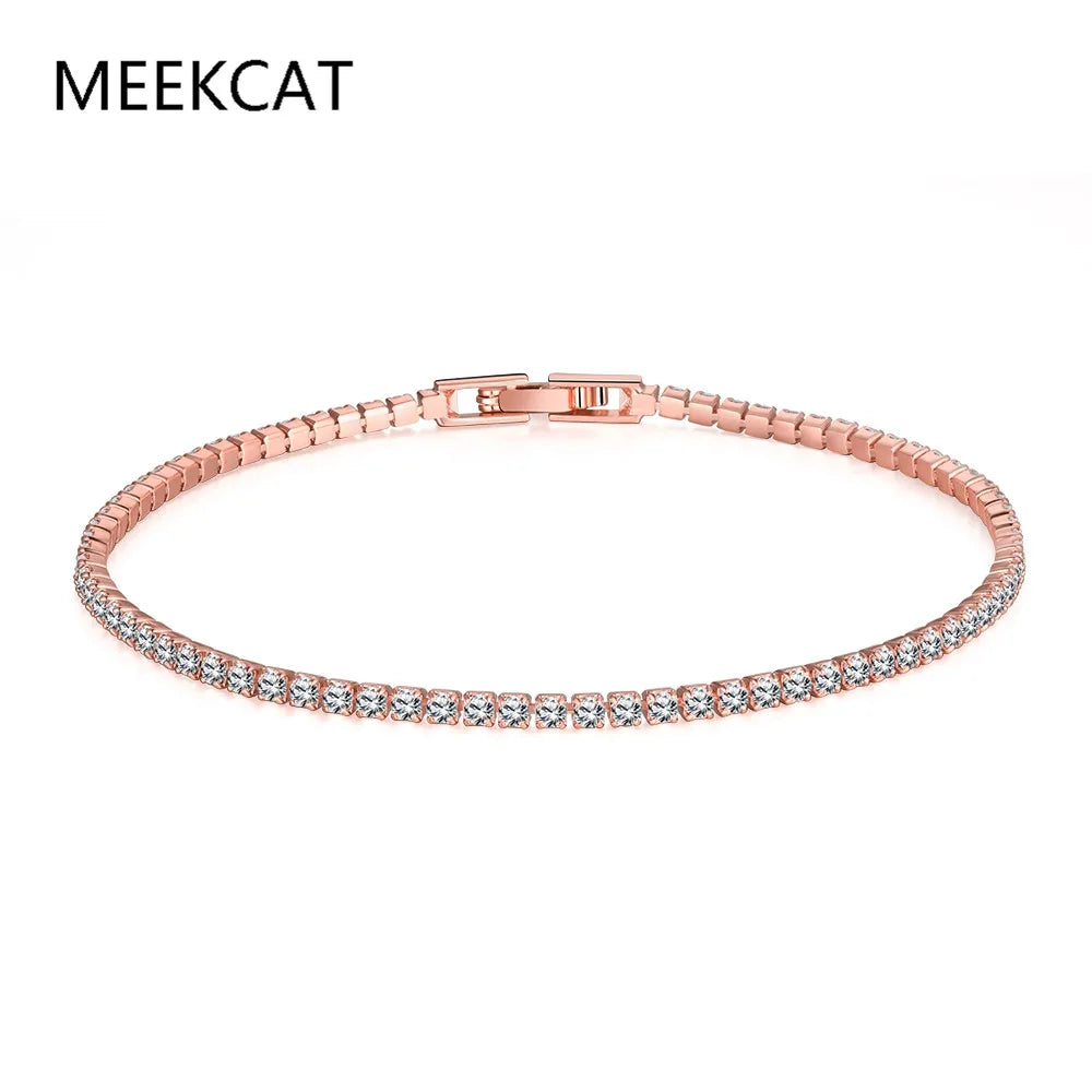 3MM VVS Moissanite Tennis Solid S925 Bracelet